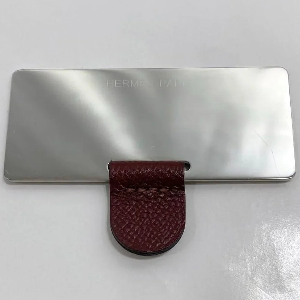 Hermes Lip Case Miroir Bordeaux Rouge Ash